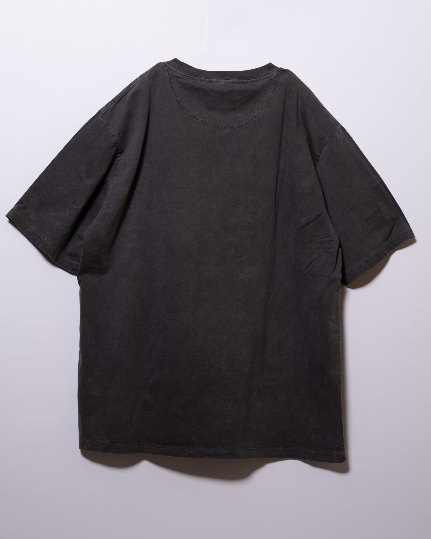 60 ROYAL COTTON CROSS JERSEY "BLAH BLAH BLAH..." PRINT T-SHIRT - SMOKE BLACK