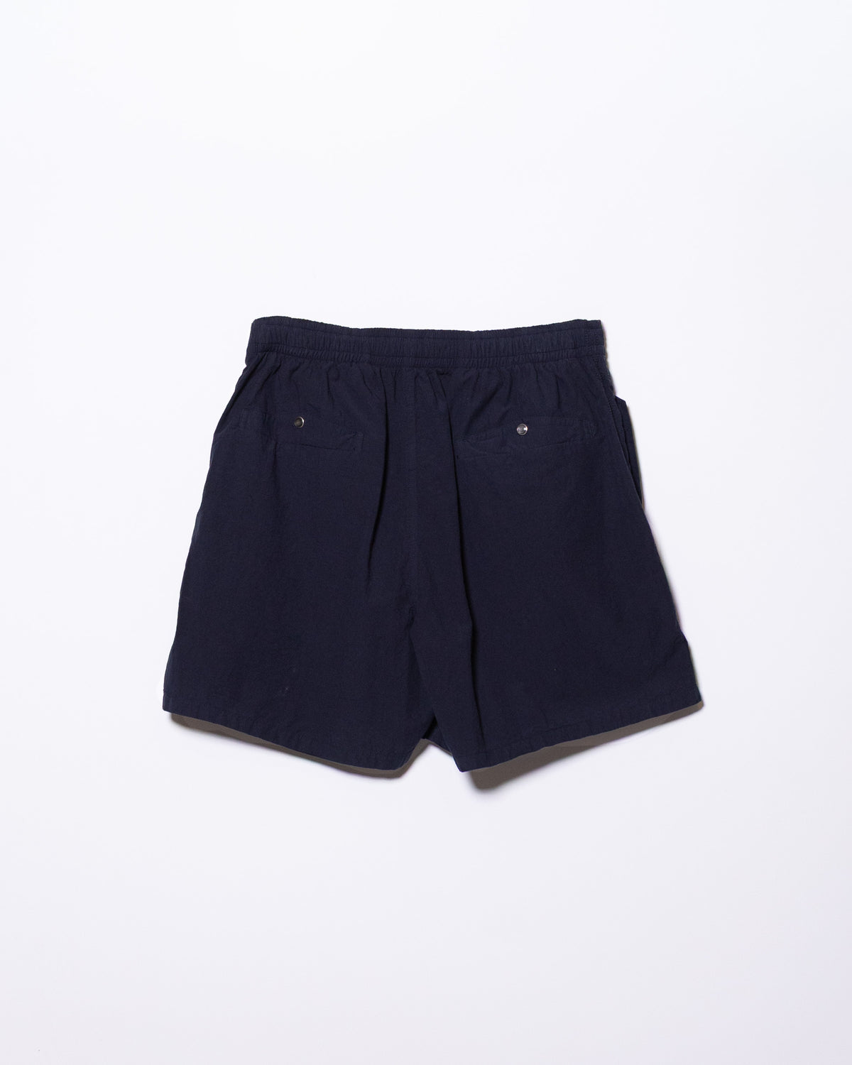 高密度コットンサイド刺繍ショートパンツ - JET NAVY