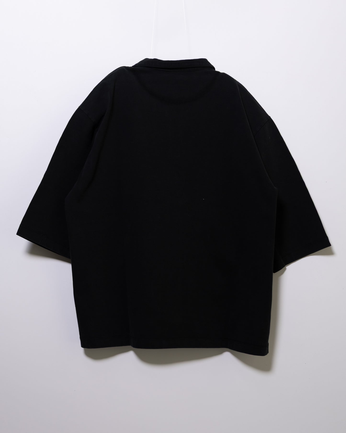 PLATING JERSEY SKIPPER T-SHIRT - BLACK