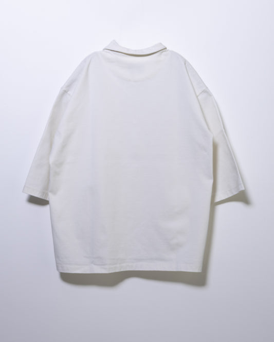 PLATING JERSEY SKIPPER T-SHIRT - WHITE