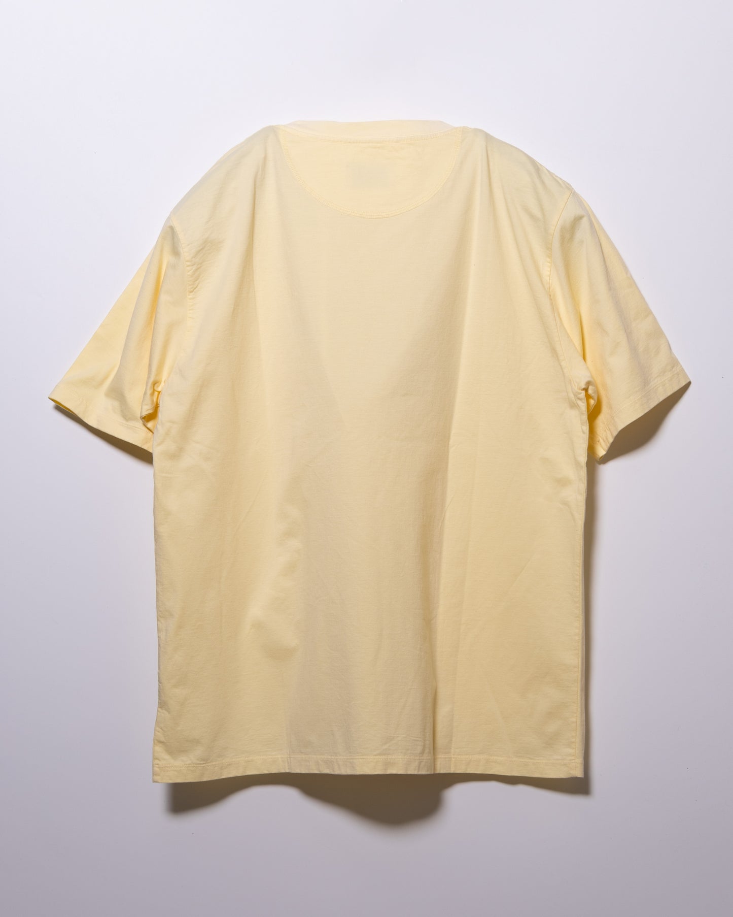 60 ROYAL COTTON CROSS JERSEY "BLAH BLAH BLAH..." PRINT T-SHIRT - CREAM YELLOW