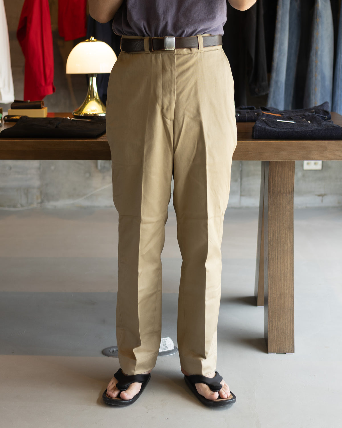 OFFICER TROUSERS(REGULAR) - KHAKI BEIGE