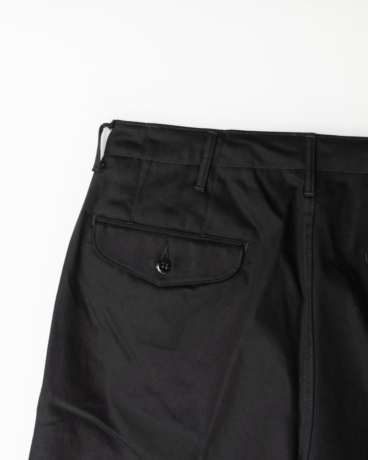 OFFICER TROUSERS(WIDE) - INK BLACK