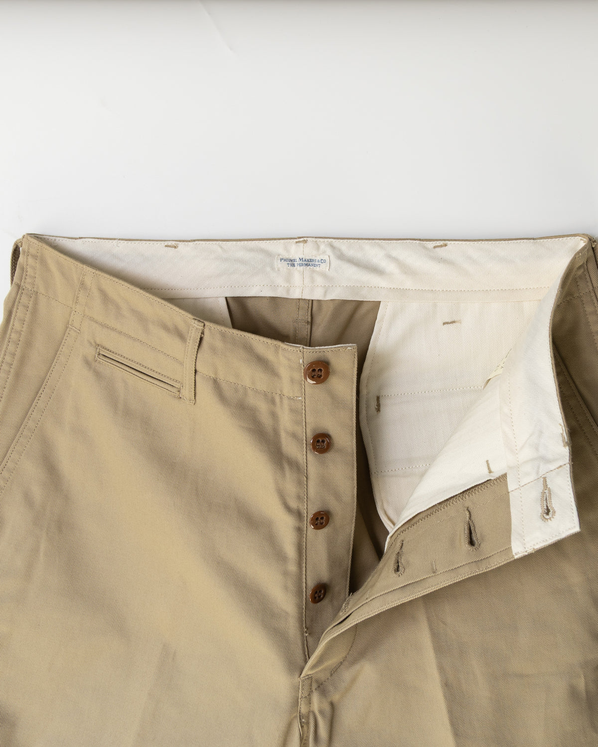 OFFICER TROUSERS(WIDE) - KHAKI BEIGE