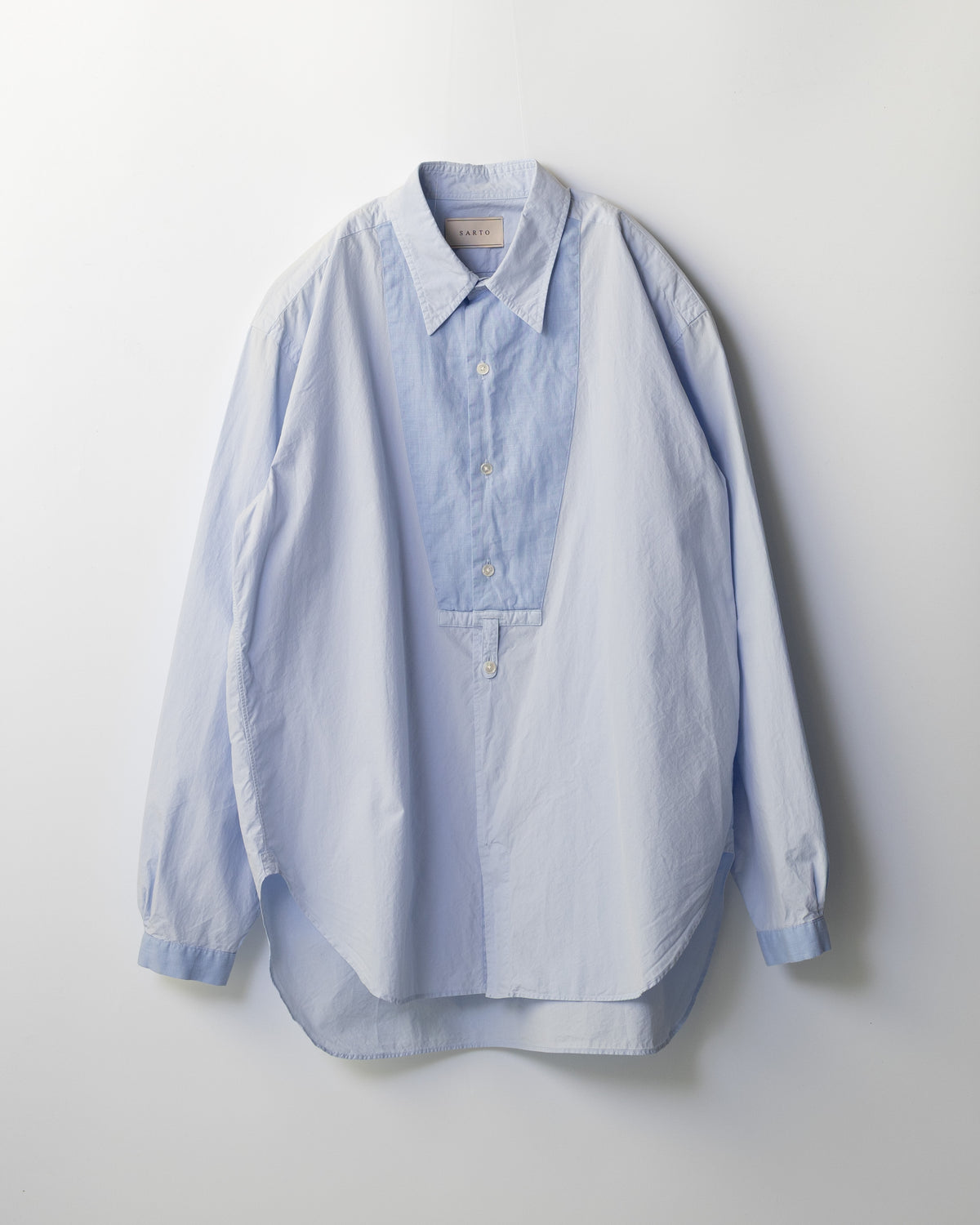 140/2 TYPEWRITER REGULAR COLLAR SHIRT - SAX