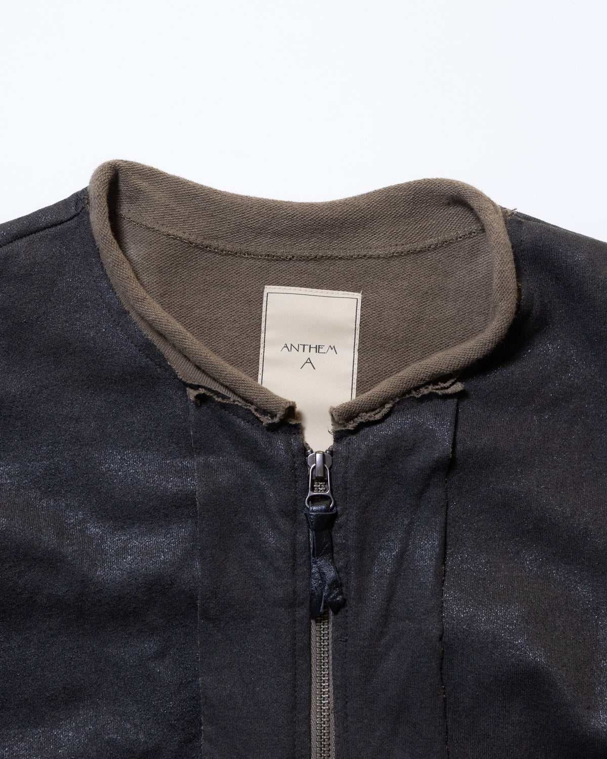 CRACK TERRY MILITARY BLOUSON - OLIVE DRAB