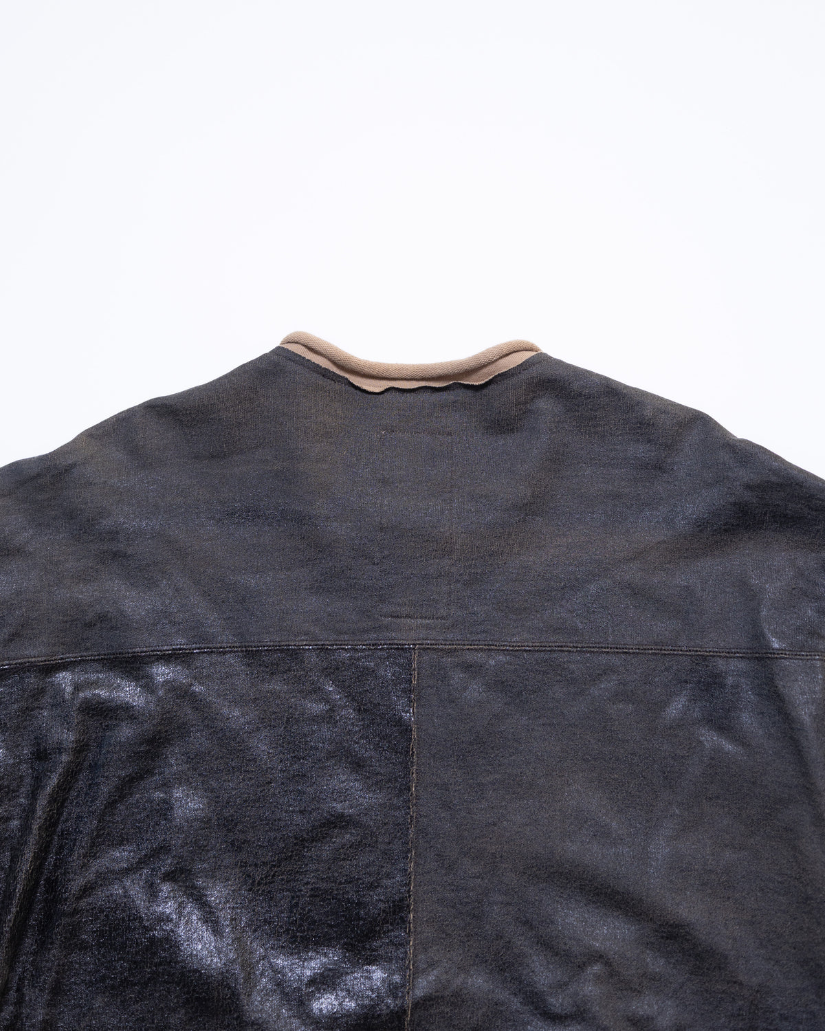 CRACK TERRY MILITARY BLOUSON - BROWN