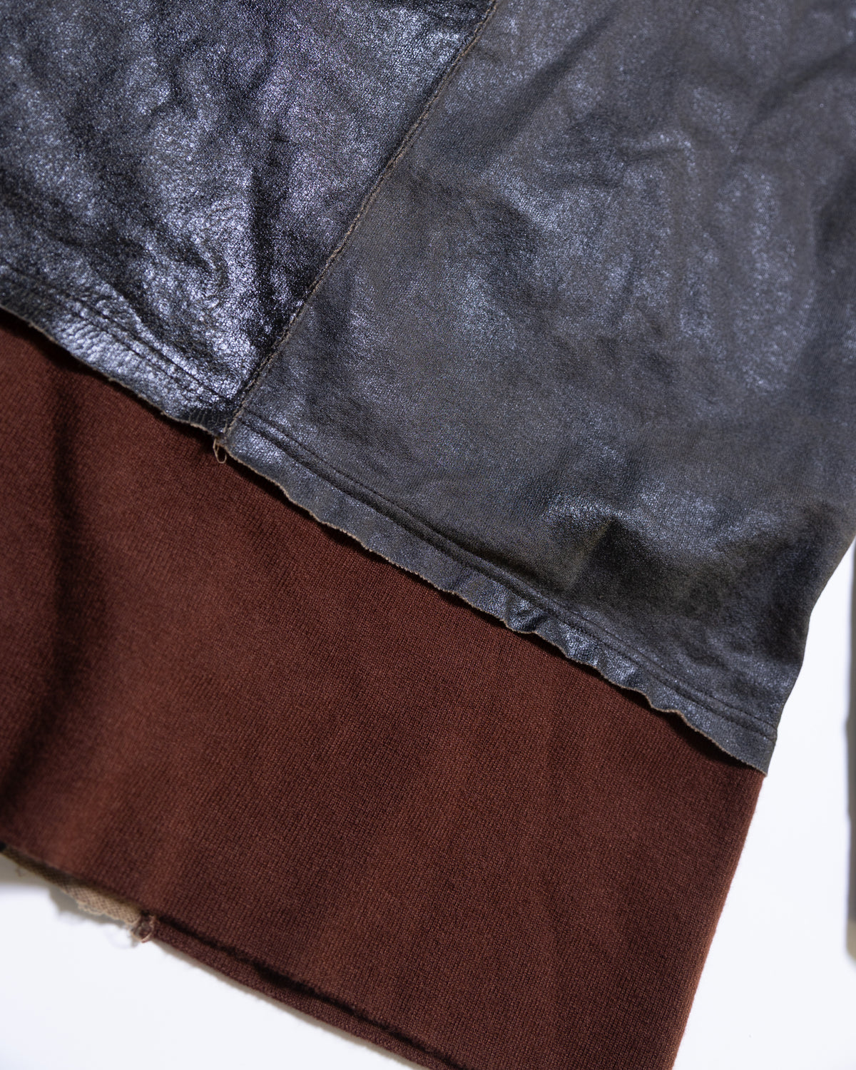 CRACK TERRY MILITARY BLOUSON - BROWN