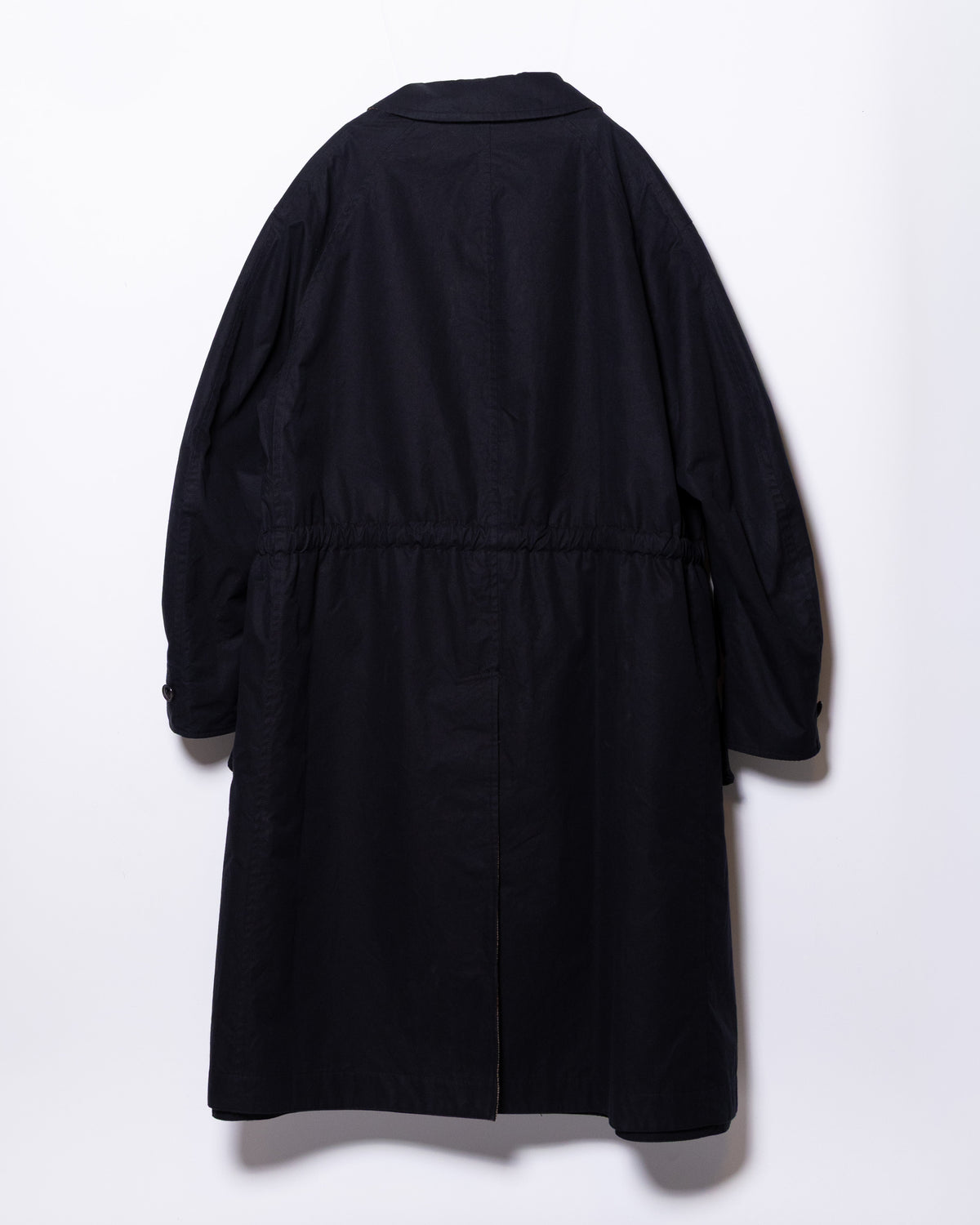 MASTER SHILD COTTON GABADINE / WO/NY TWEED REVERSIBLE HUNTING COAT - BLACK/BROWN CHECK