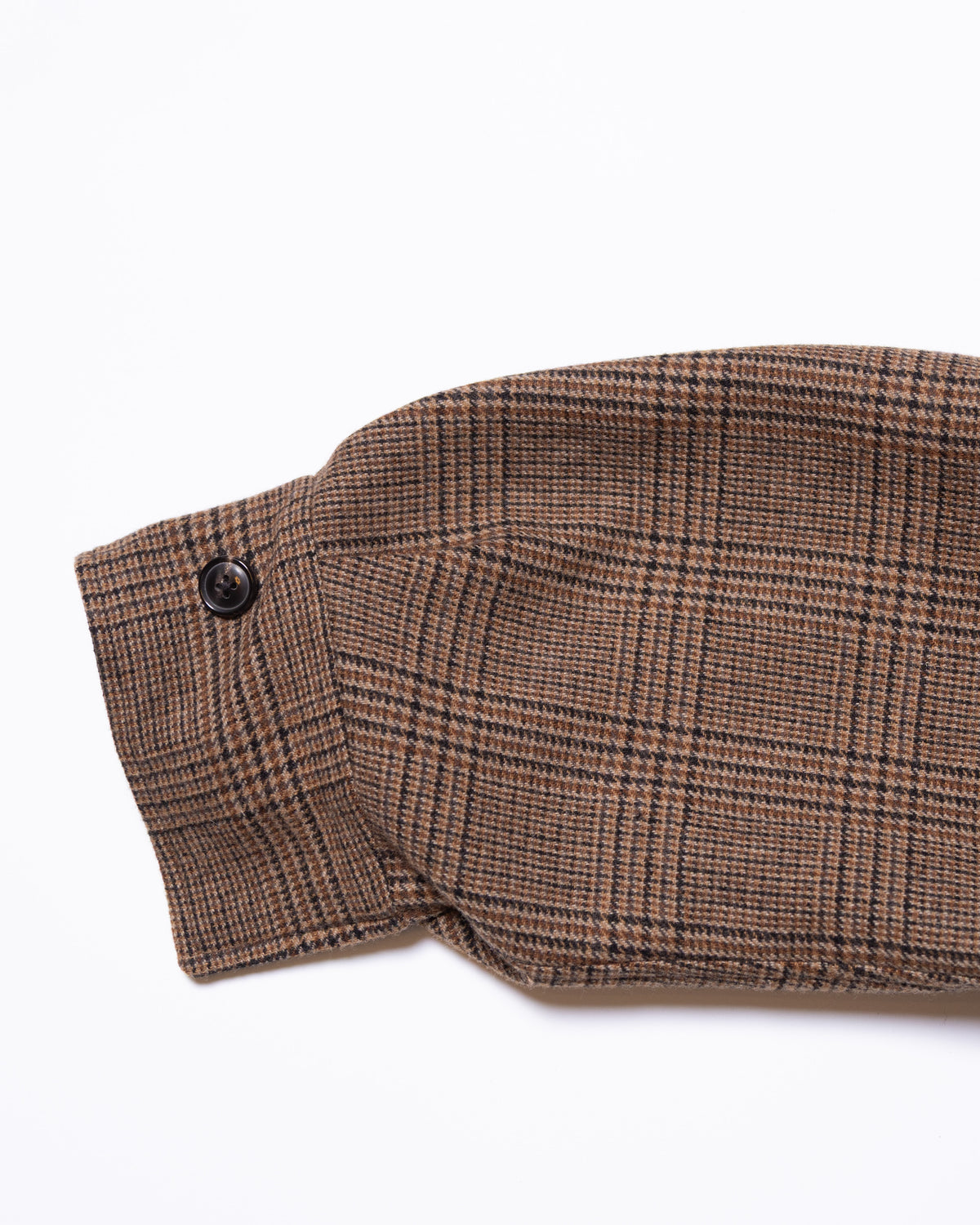 MASTER SHILD COTTON GABADINE / WO/NY TWEED REVERSIBLE HUNTING COAT - BLACK/BROWN CHECK