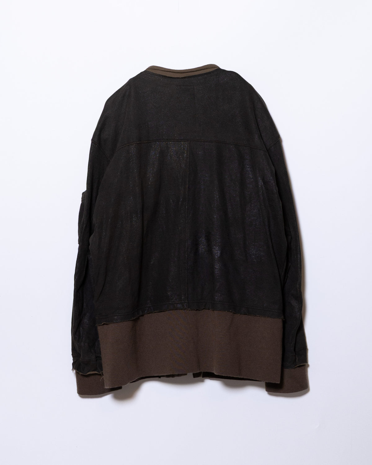 CRACK TERRY MILITARY BLOUSON - OLIVE DRAB