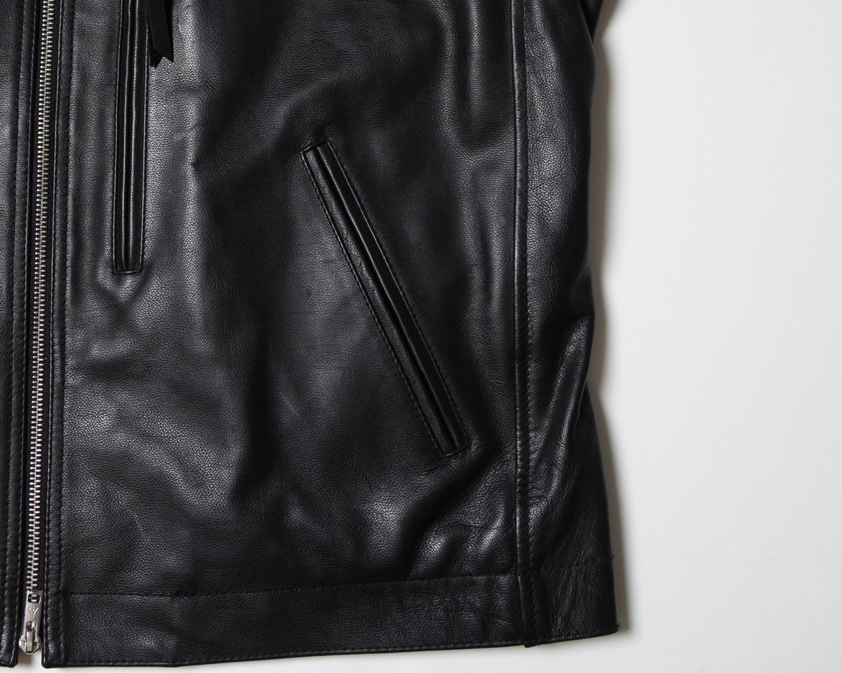 BUFFARO CARF MINIMAL RIDING JACKET - BLACK