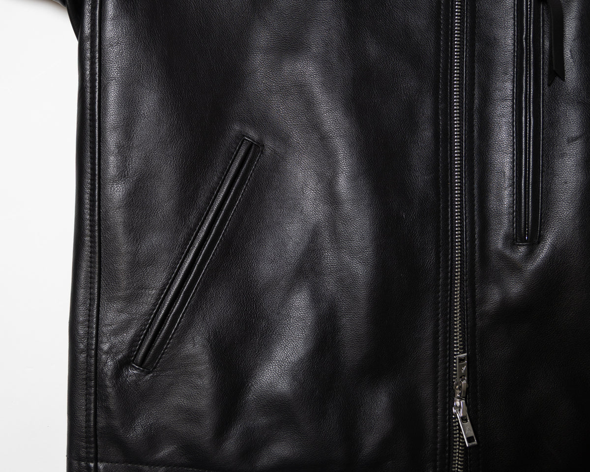 BUFFARO CARF MINIMAL RIDING JACKET - BLACK