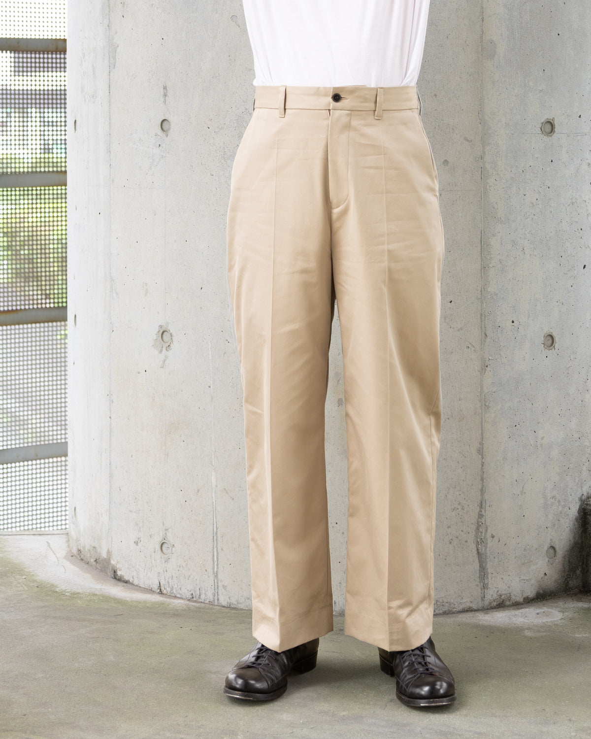 PARKER TROUSERS -STRAIGHT- - BEIGE