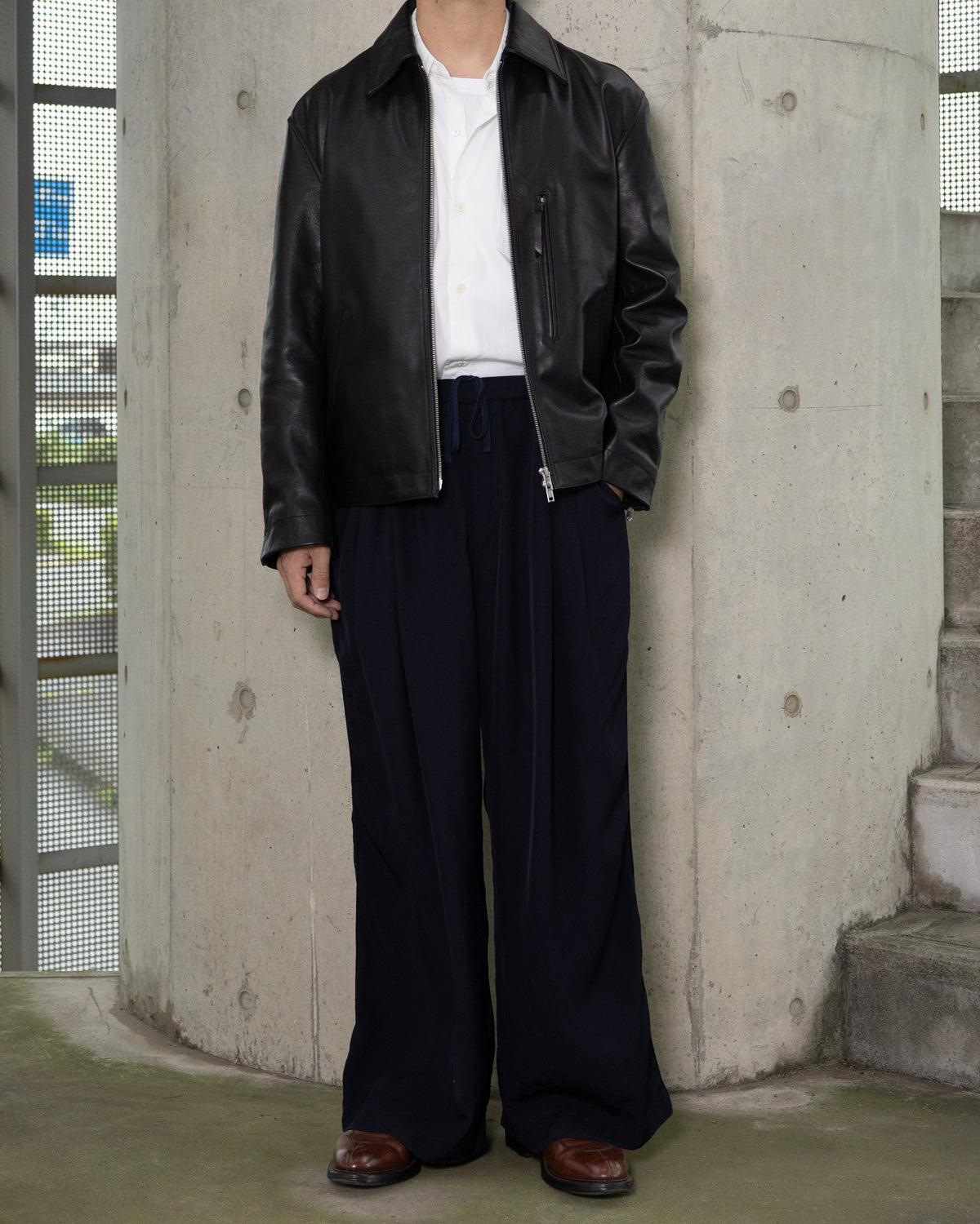 BUFFARO CARF MINIMAL RIDING JACKET - BLACK