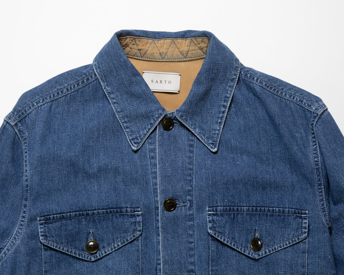 8.5oz DENIM TRUCKER JACKET - INDIGO