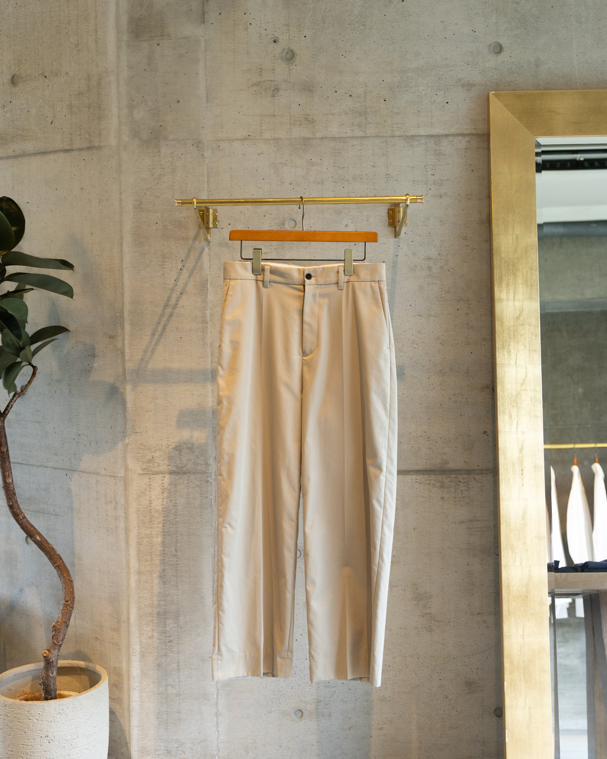 PARKER TROUSERS -STRAIGHT- - BEIGE