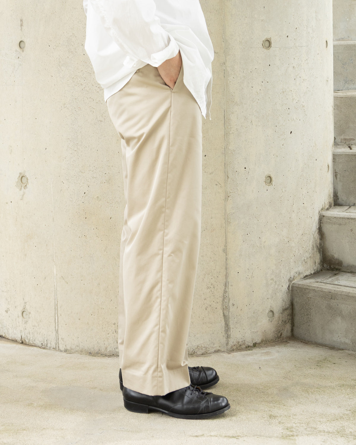PARKER TROUSERS -STRAIGHT- - BEIGE
