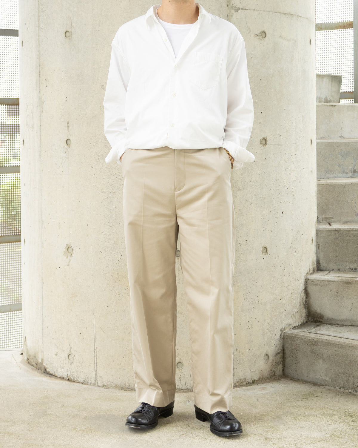 PARKER TROUSERS -STRAIGHT- - BEIGE