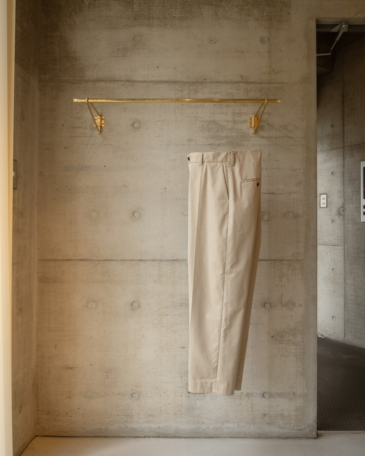 PARKER TROUSERS -STRAIGHT- - BEIGE