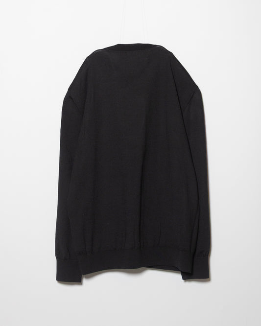 EFM KNIT CARDIGAN - BLACK