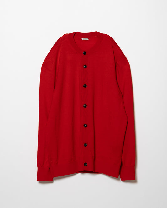 EFM KNIT CARDIGAN - RED