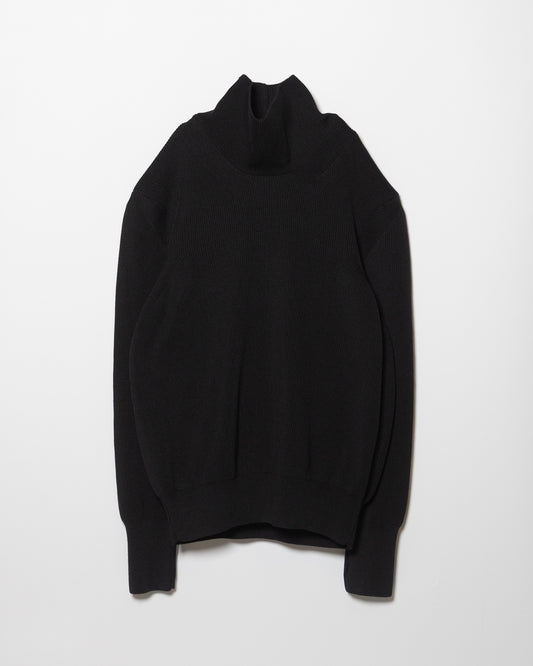 FCR HIGH NECK KNIT - BLACK