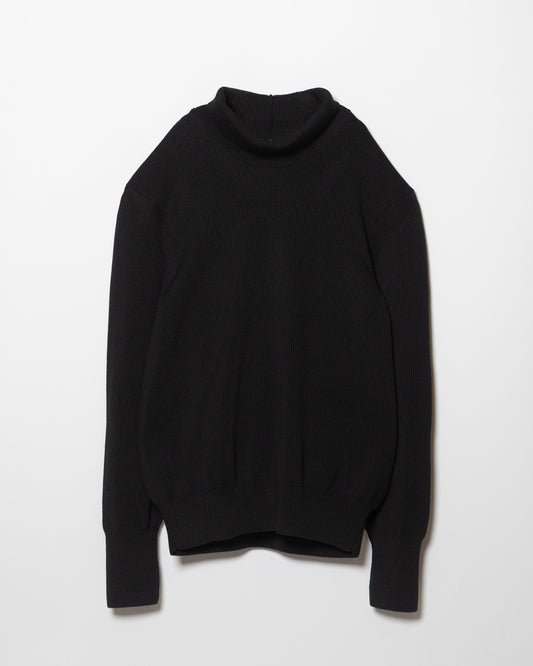 FCR HIGH NECK KNIT - BLACK