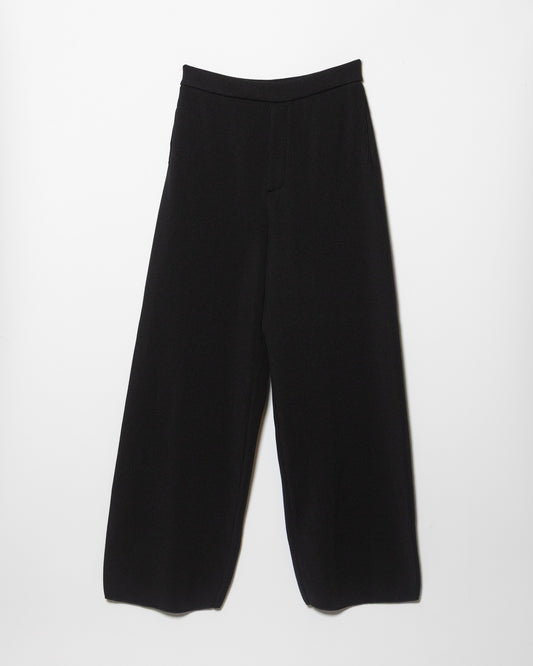 FCR KNIT TROUSERS - BLACK