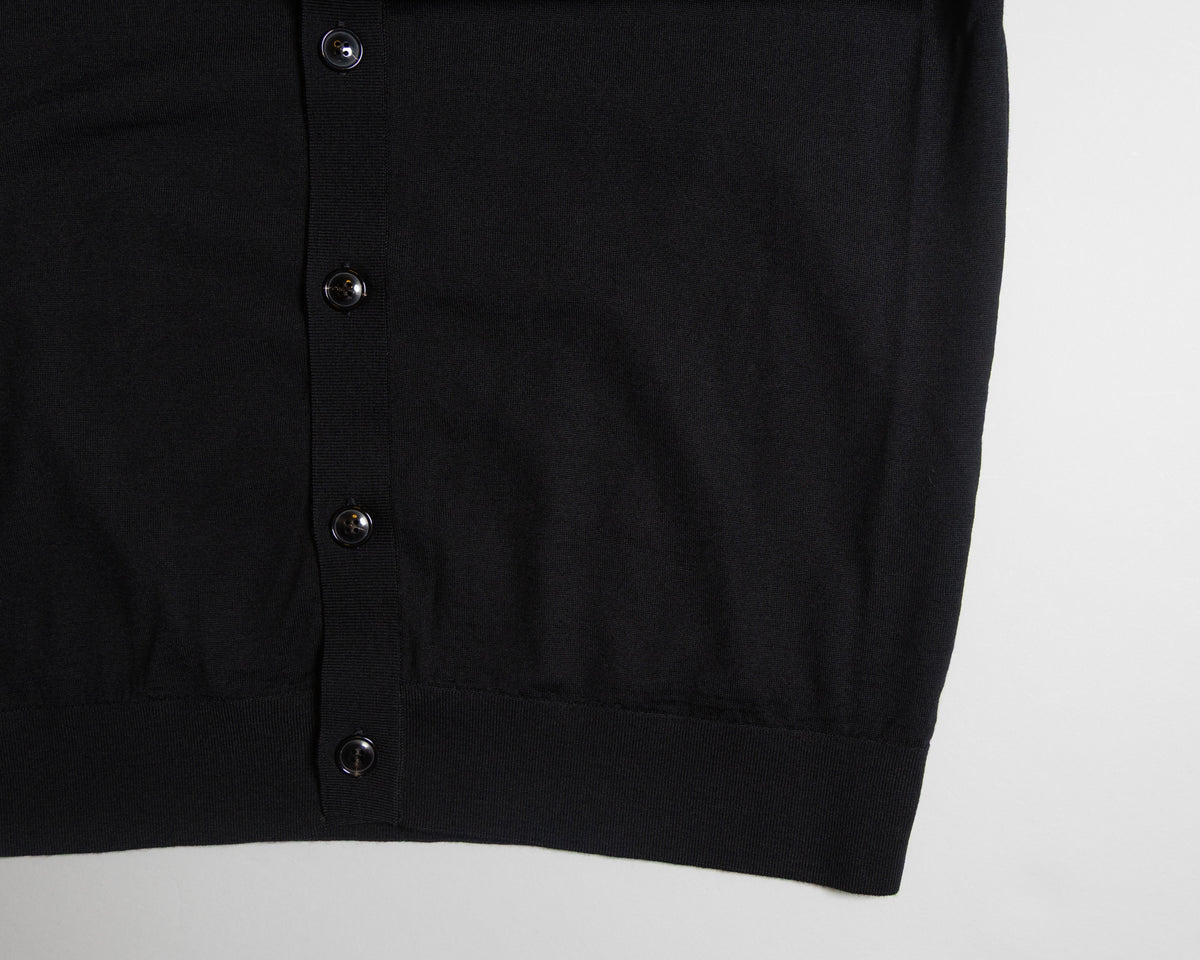 EFM KNIT CARDIGAN - BLACK