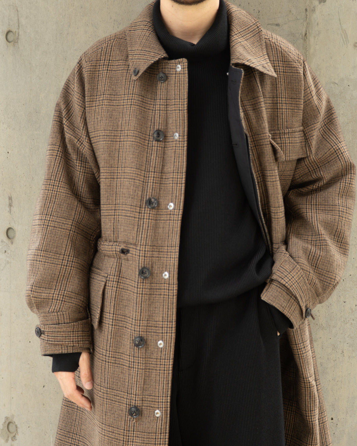 FCR HIGH NECK KNIT - BLACK