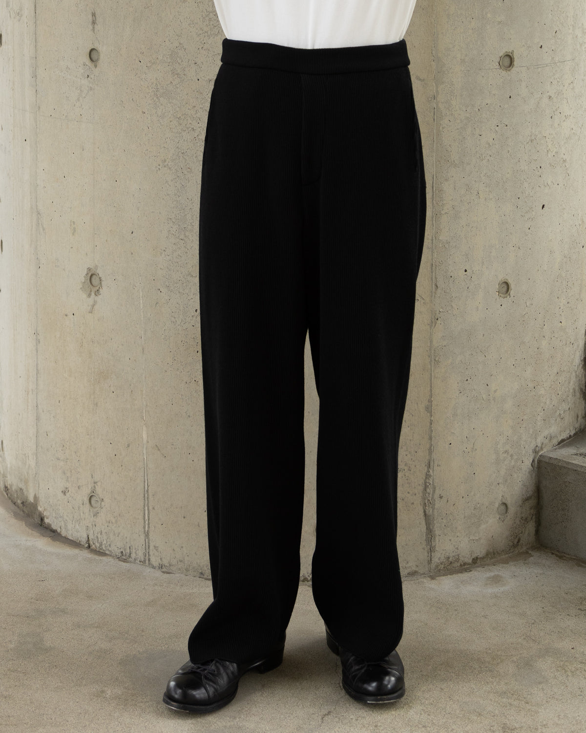 FCR KNIT TROUSERS - BLACK