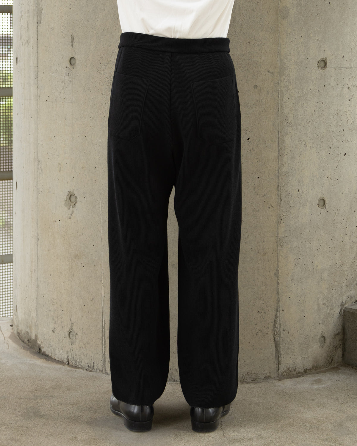 FCR KNIT TROUSERS - BLACK