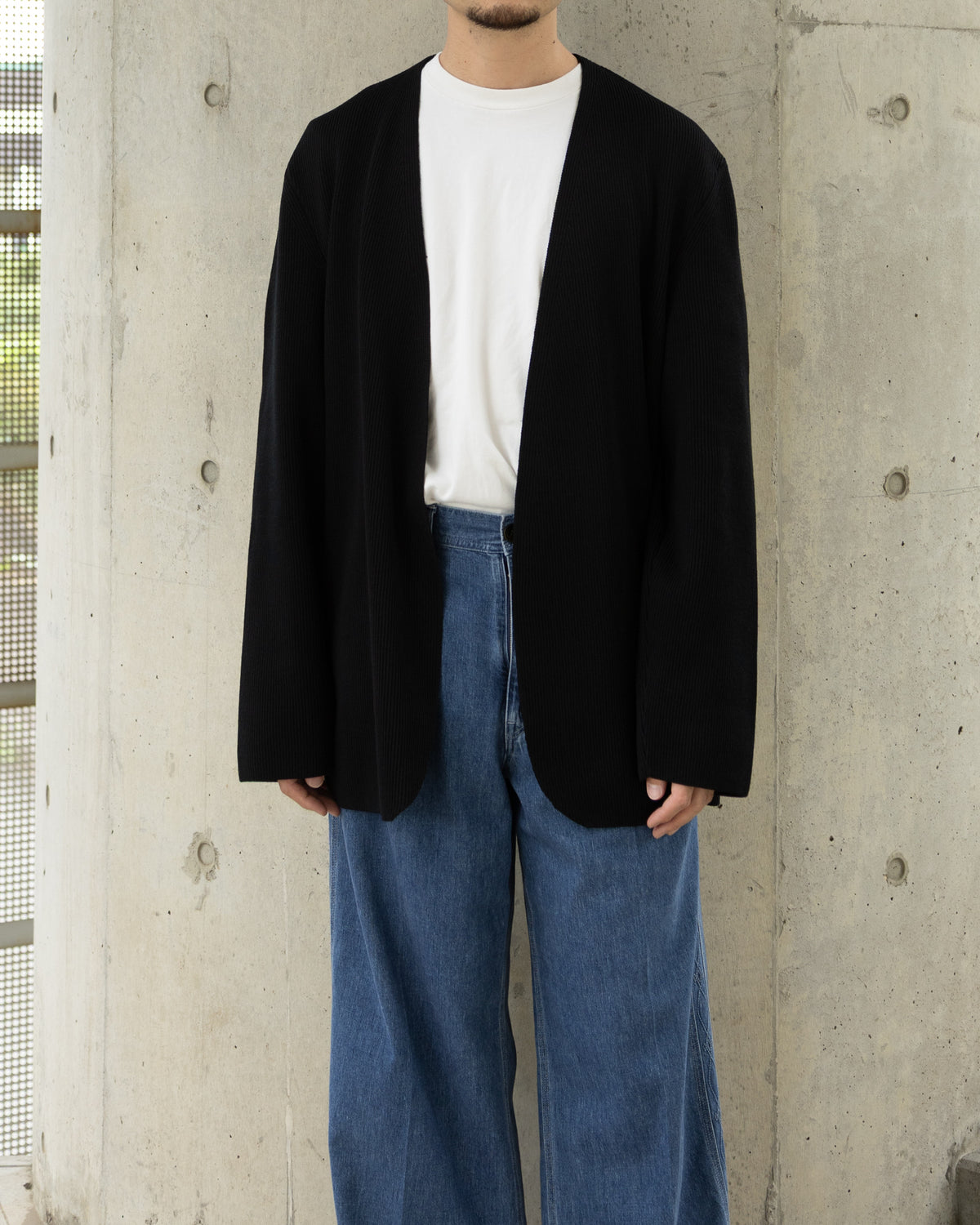 FCR KNIT JACKET - BLACK