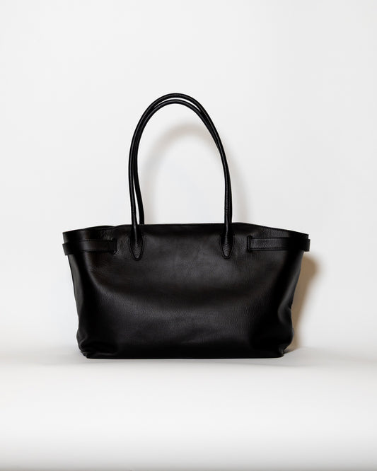 ELLA LEATHER BAG - BLACK