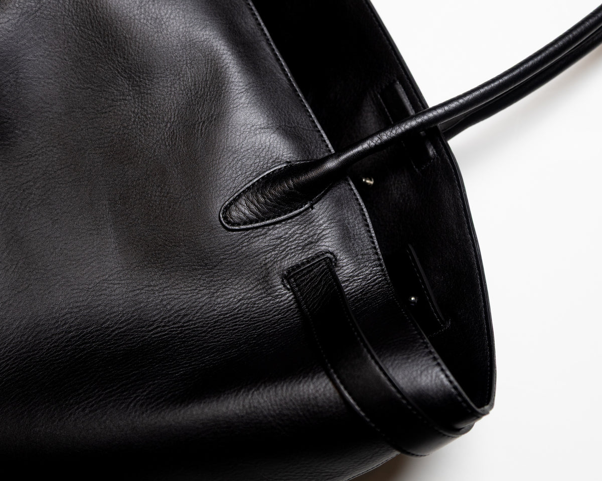 ELLA LEATHER BAG - BLACK