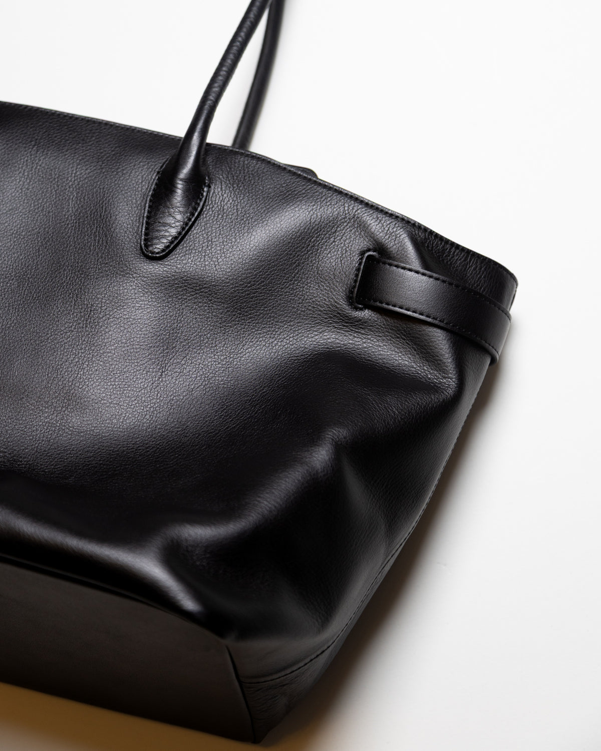 ELLA LEATHER BAG - BLACK