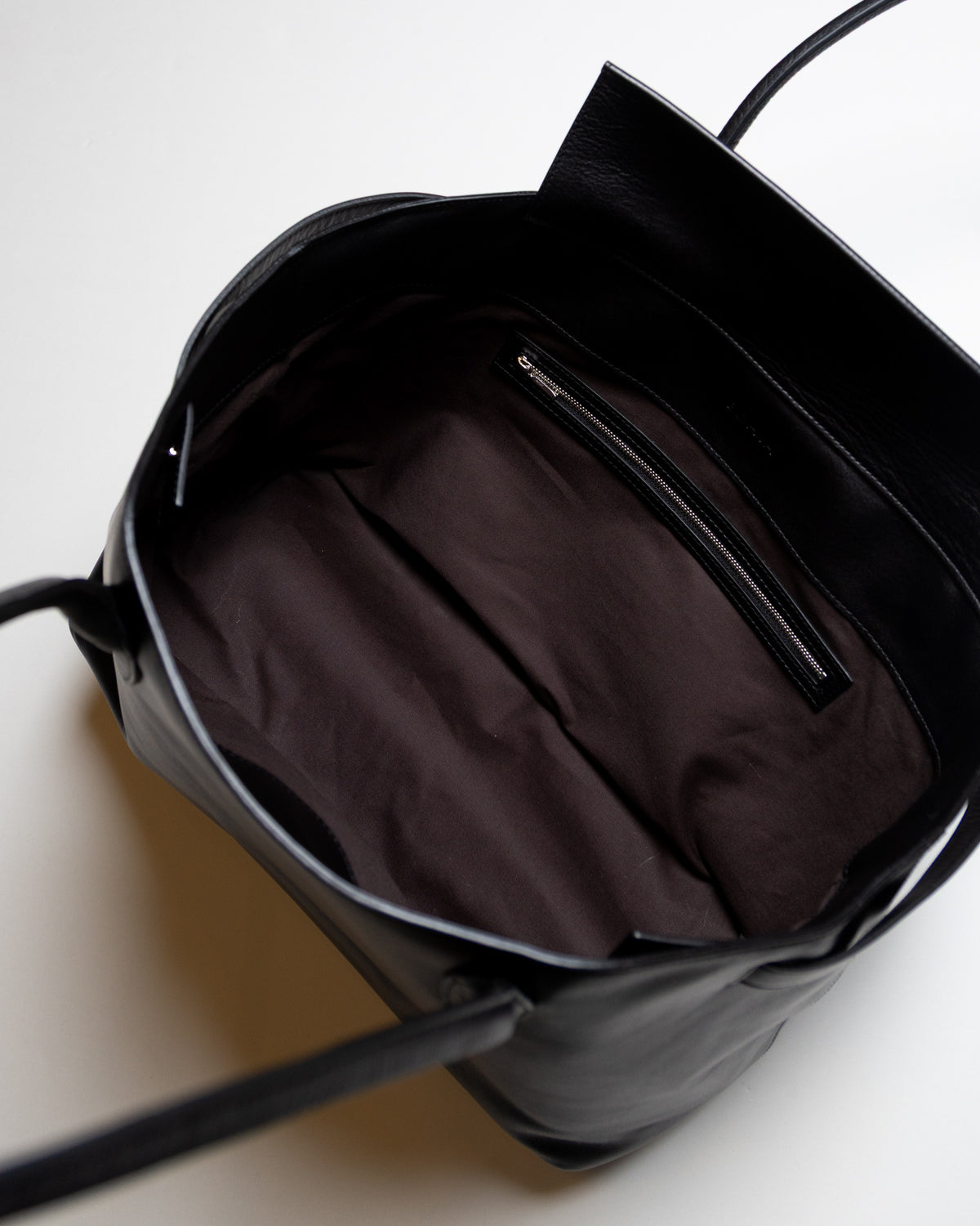 ELLA LEATHER BAG - BLACK
