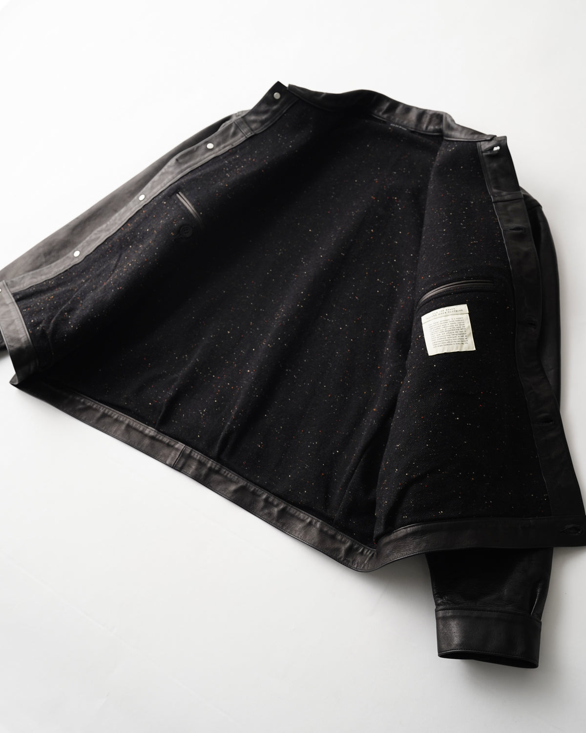 PATINA HORSE-HIDE RIVETED JACKET - PATINA BLACK
