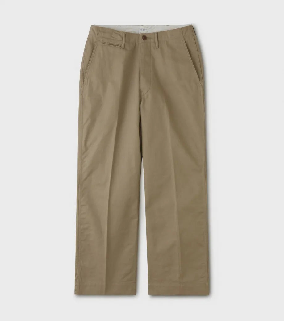 OFFICER TROUSERS(WIDE) - KHAKI BEIGE