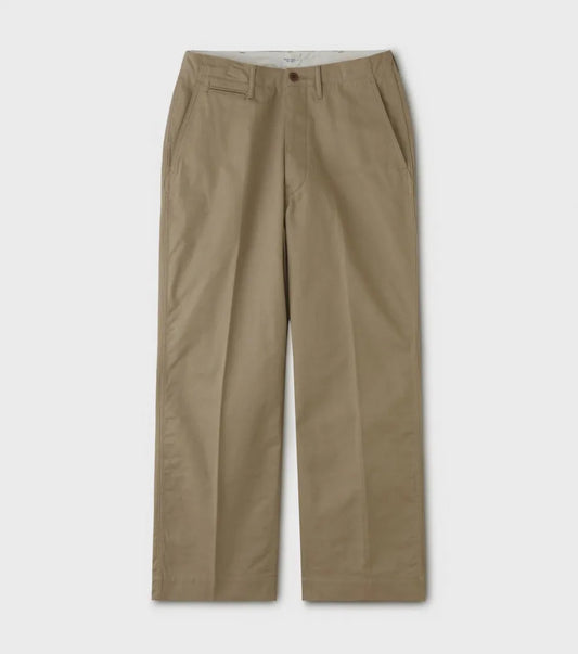 OFFICER TROUSERS(WIDE) - KHAKI BEIGE
