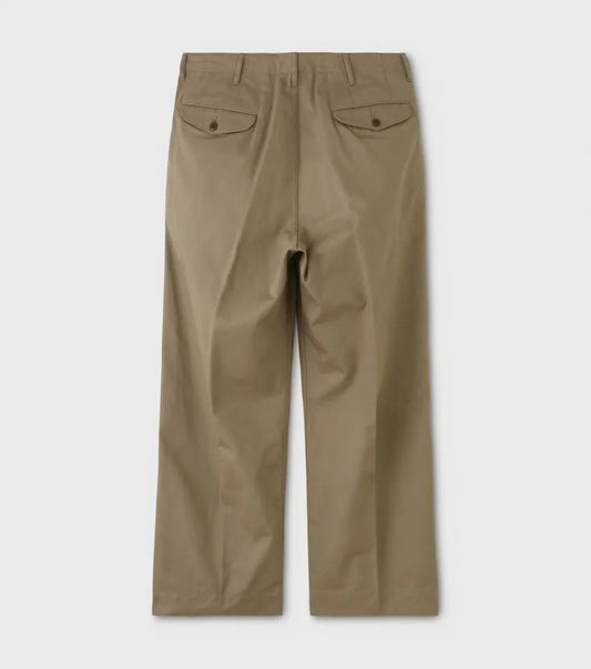 OFFICER TROUSERS(WIDE) - KHAKI BEIGE