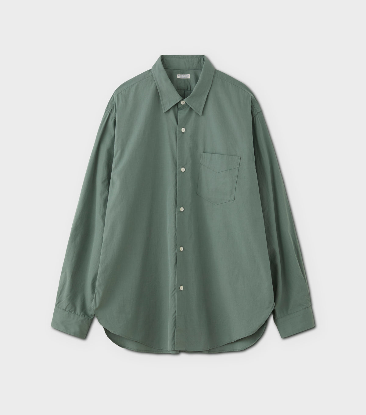 REGULAR COLLAR DRESS SHIRT - SAGE GREEN