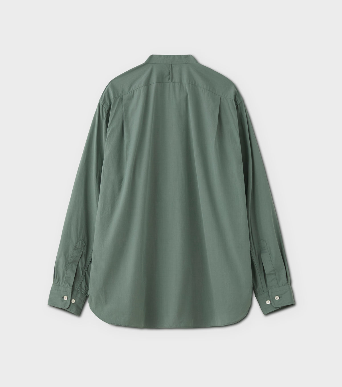 BAND COLLAR DRESS SHIRT - SAGE GREEN