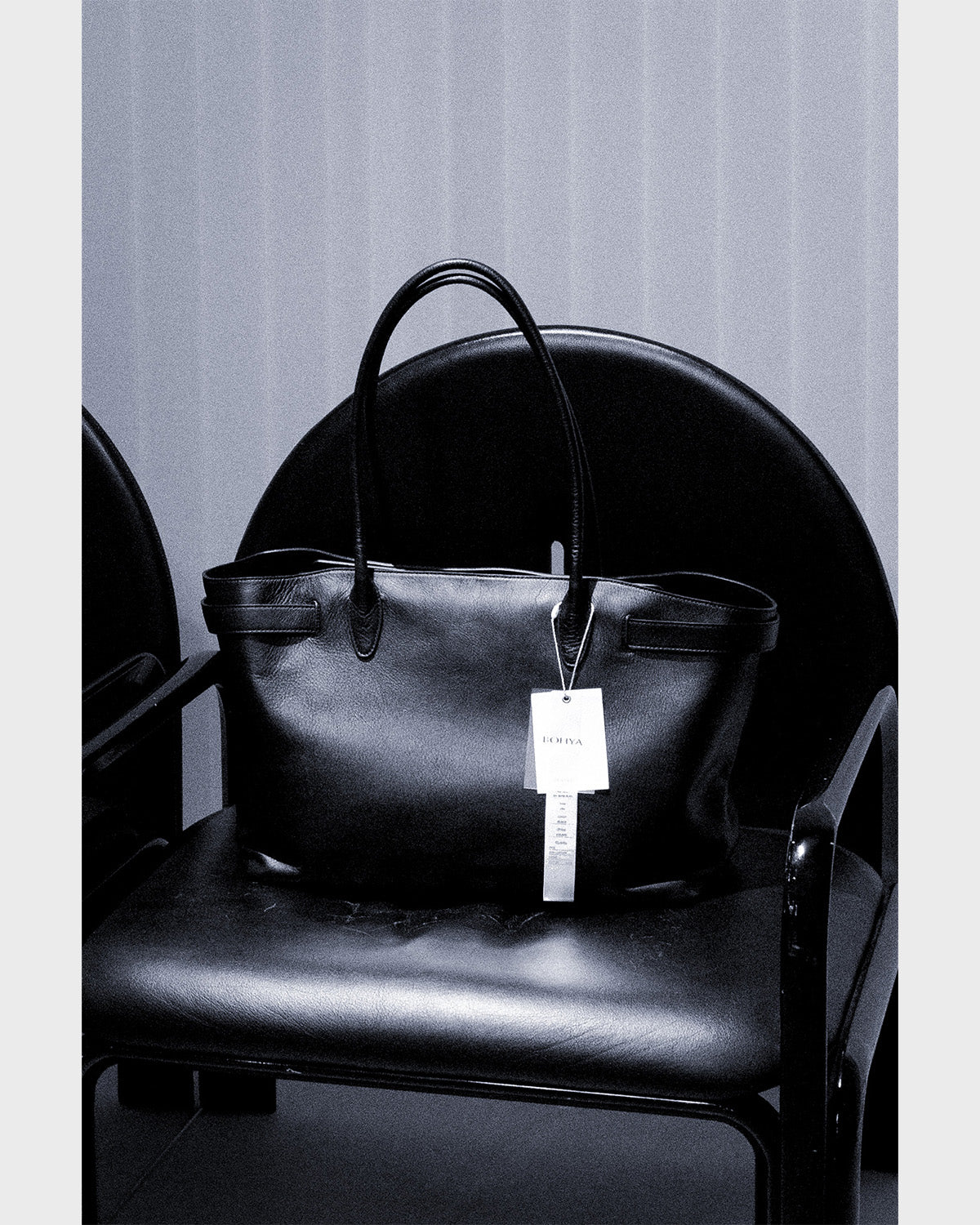 ELLA LEATHER BAG - BLACK